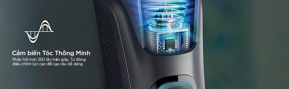 Máy cạo râu Philips Norelco Shaver 5400 (S5880/81) cam bien toc thong minh