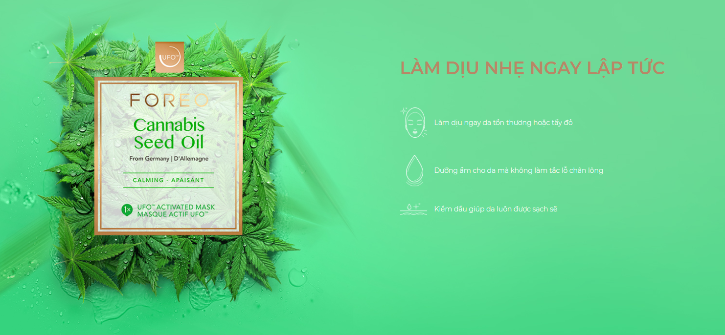 Mặt nạ FOREO UFO Cannabis Seed Oil