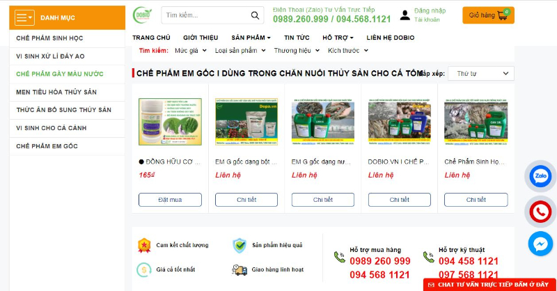cung cấp EM gốc chất lượng