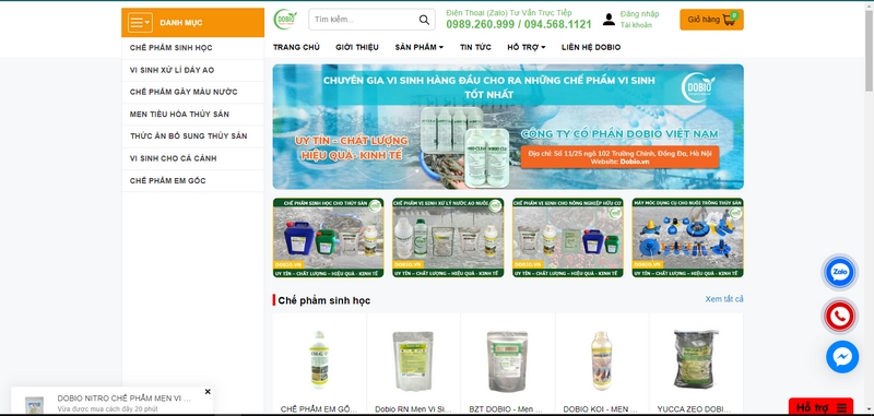 Dobio - Chuyên gia phát triển và cung cấp chế phẩm vi sinh EM gốc