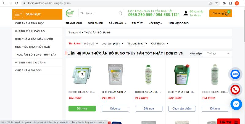 Thức ăn và dinh dưỡng dành cho thủy sản