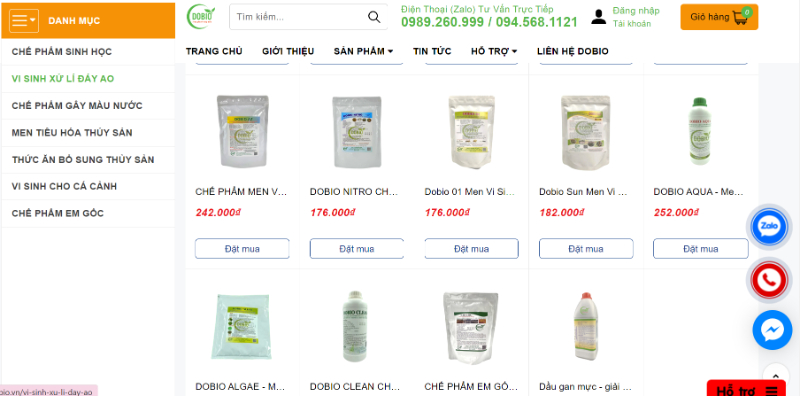 Các sản phẩm của Dobio