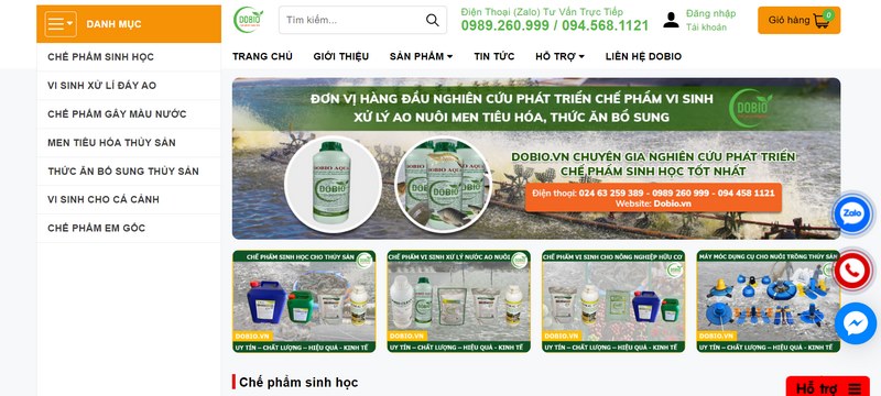 Địa chỉ uy tín với các loại chế phẩm sinh học chất lượng cao