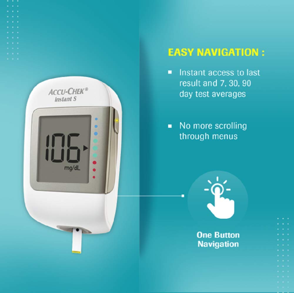 Máy đo đường huyết Accu-Check Instant thiết kế thân thiện