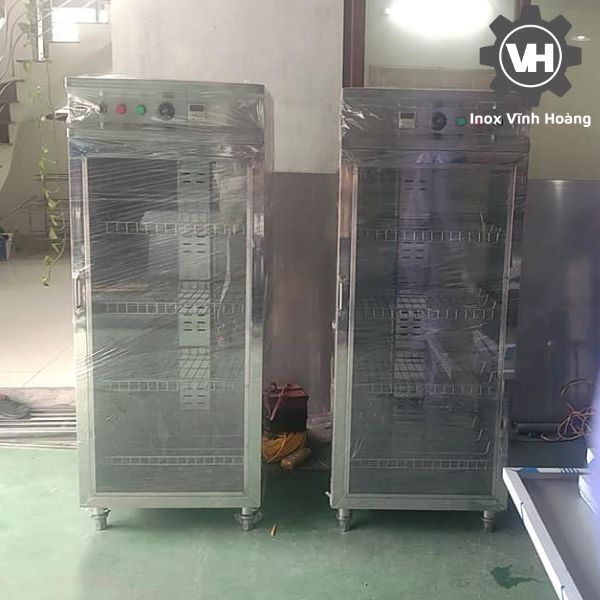 Tủ sấy bát đãi công nghiệp 1 cánh 4 tầng dùng để sấy cả bát và đĩa