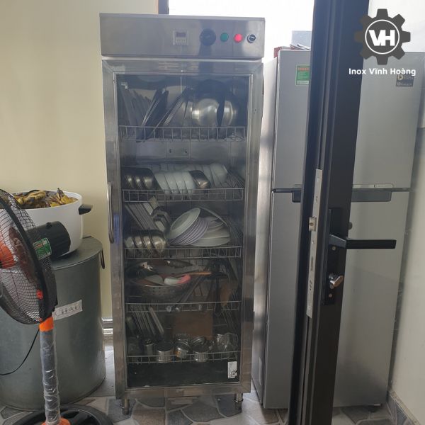 Tủ sấy bát đĩa 1 cánh thực tế tại khu bếp