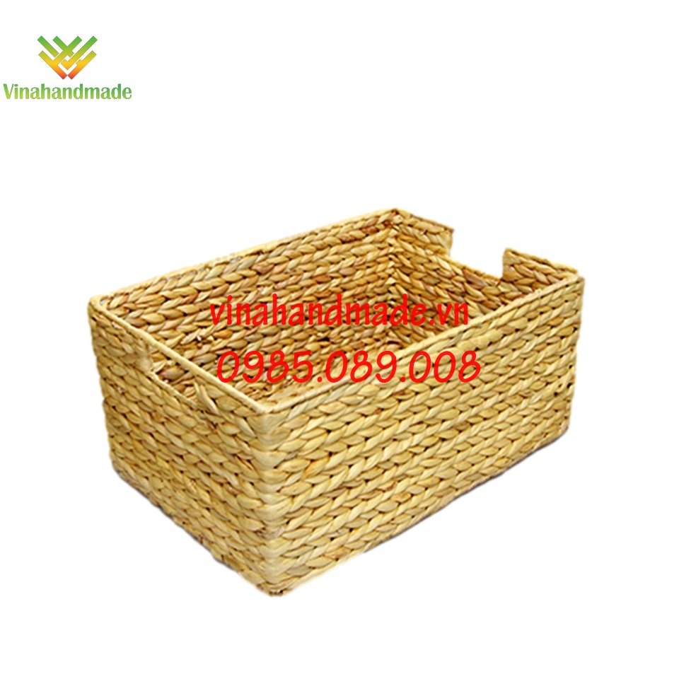 Bộ ba giỏ lục bình đựng đồ chữ nhật