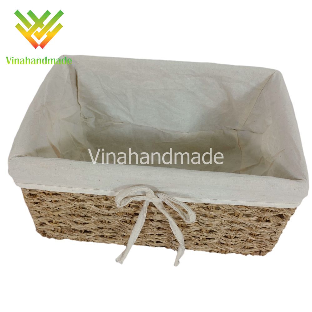 Giỏ cói đựng đồ chữ nhật size nhỏ