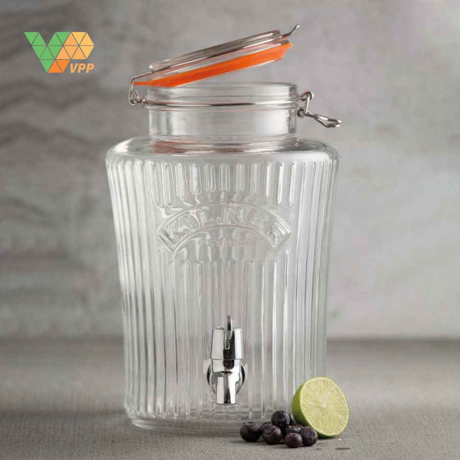 Bình nước thủy tinh Vintage Kilner