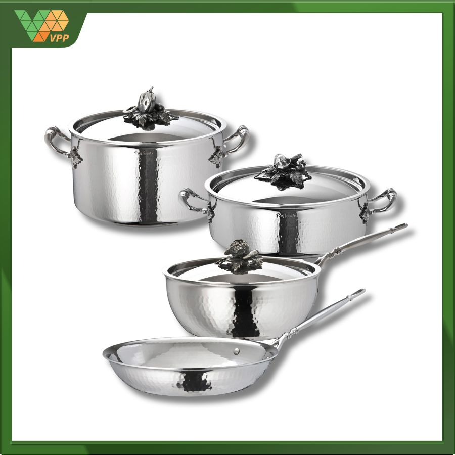 Bộ nồi inox RUFFONI Opus Prima - 7 món chính hãng