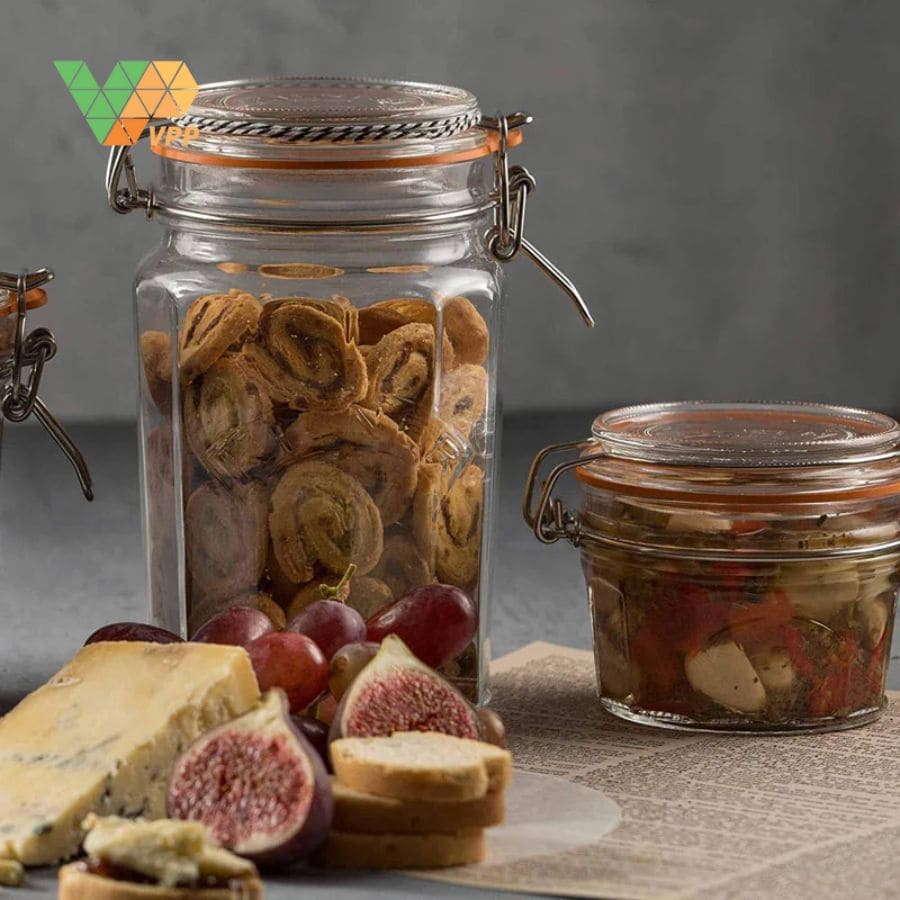 Hũ thủy tinh vát cạnh Kilner chính hãng