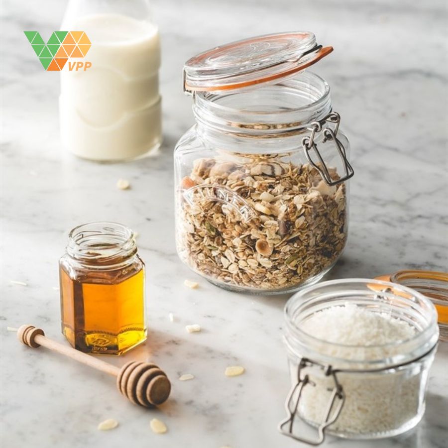 Hũ thủy tinh vuông Kilner