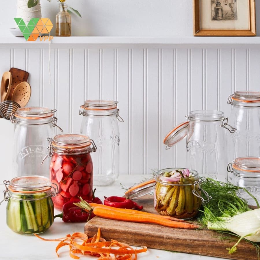 Lưu ý vệ sinh và sử dụng Hũ thủy tinh tròn Kilner