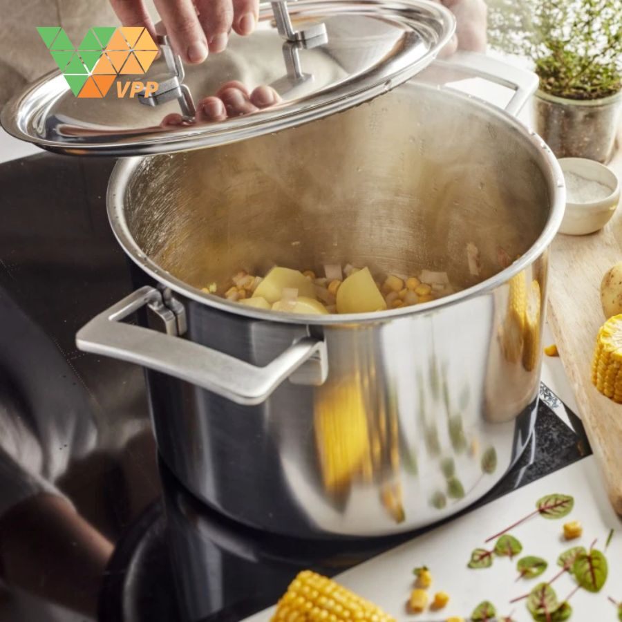 Lưu ý vệ sinh và sử dụng Nồi hầm inox Demeyere Industry 5 - 8L/24cm