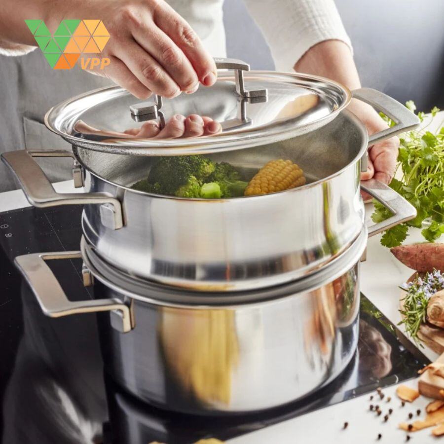 Lưu ý vệ sinh và sử dụng Xửng hấp Demeyere Industry 5 - 5.2L/24cm