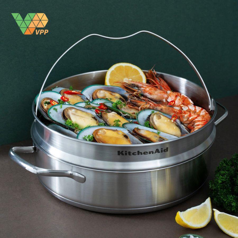 Lưu ý vệ sinh và sử dụng Xửng hấp KitchenAid 26cm