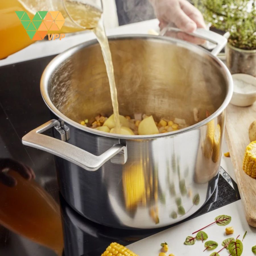 Nồi được áp dụng quy trình xử lý bề mặt Silvinox®