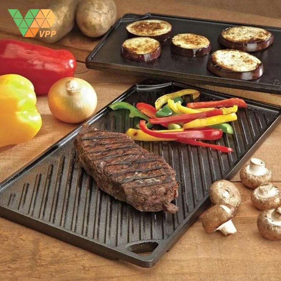 Lưu ý vệ sinh và sử dụng khay gang nướng LODGE đa năng 42.55cm