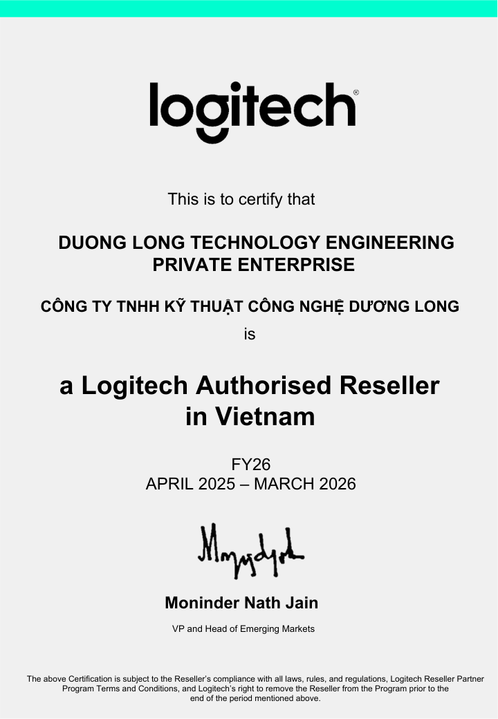 Chứng nhận Logitech