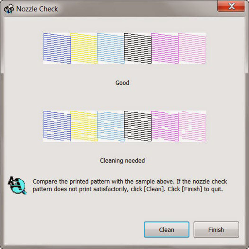 Kết quả kiểm tra đầu in