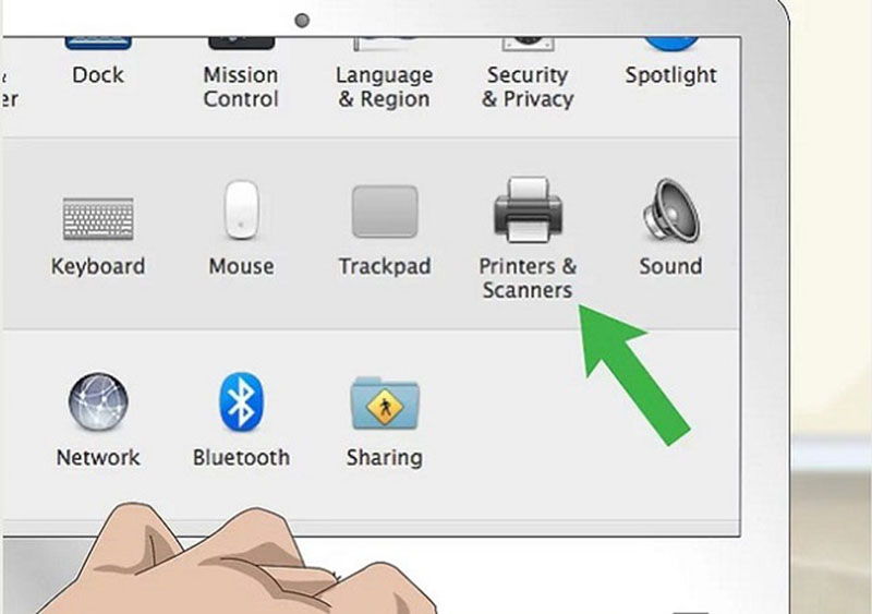 Chọn Printers & Scanners