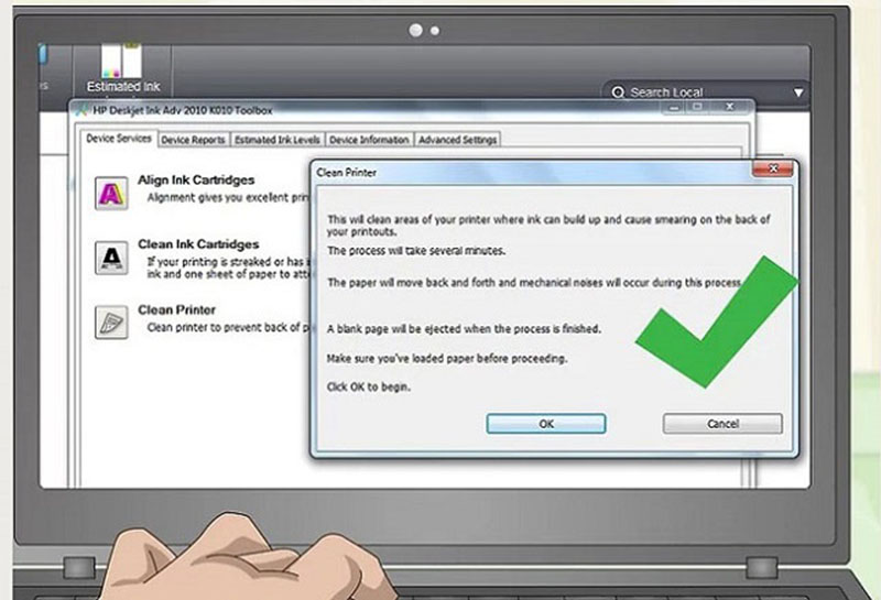 Xác nhận theo yêu cầu trên màn hình