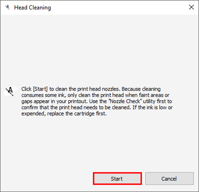 Nhấn Start để bắt đầu