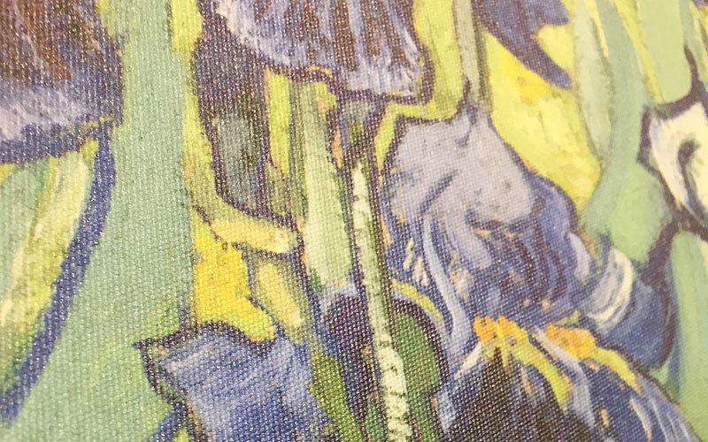 In tranh canvas mực dầu bóng