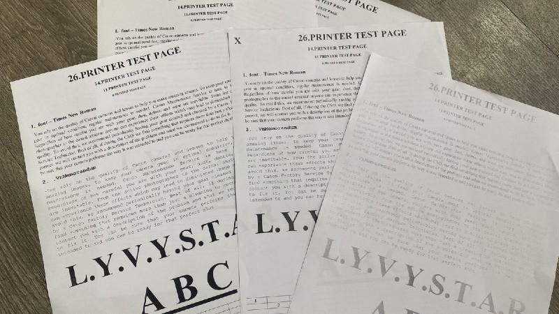Bạn cần bơm mực máy in phun HP khi chữ in lên giấy bị nhòe, mờ