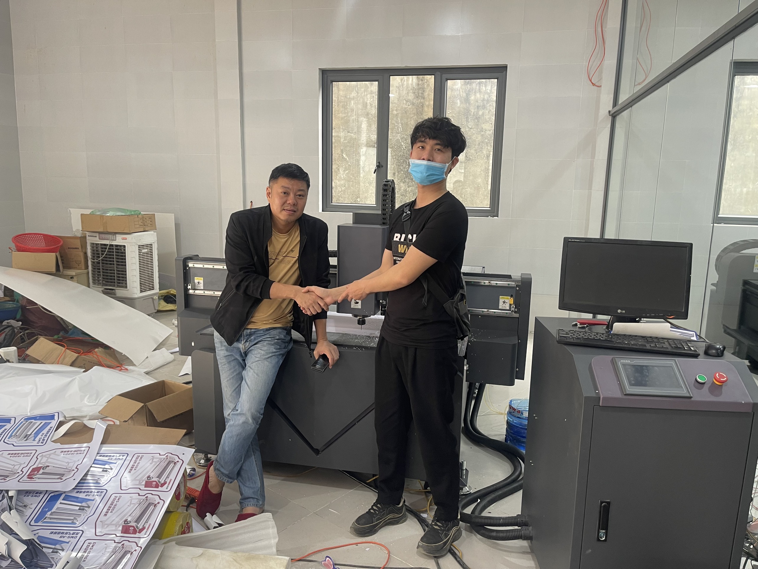 Bàn giao máy cắt bê tông cho anh Hùng infiniti tại Vinh - Nghệ An