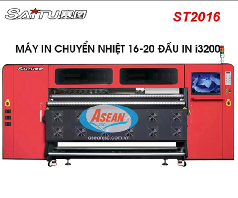 Máy in chuyển nhiệt Saitu ST2016 là dòng máy in khổ lớn được ưa chuộng hiện nay
