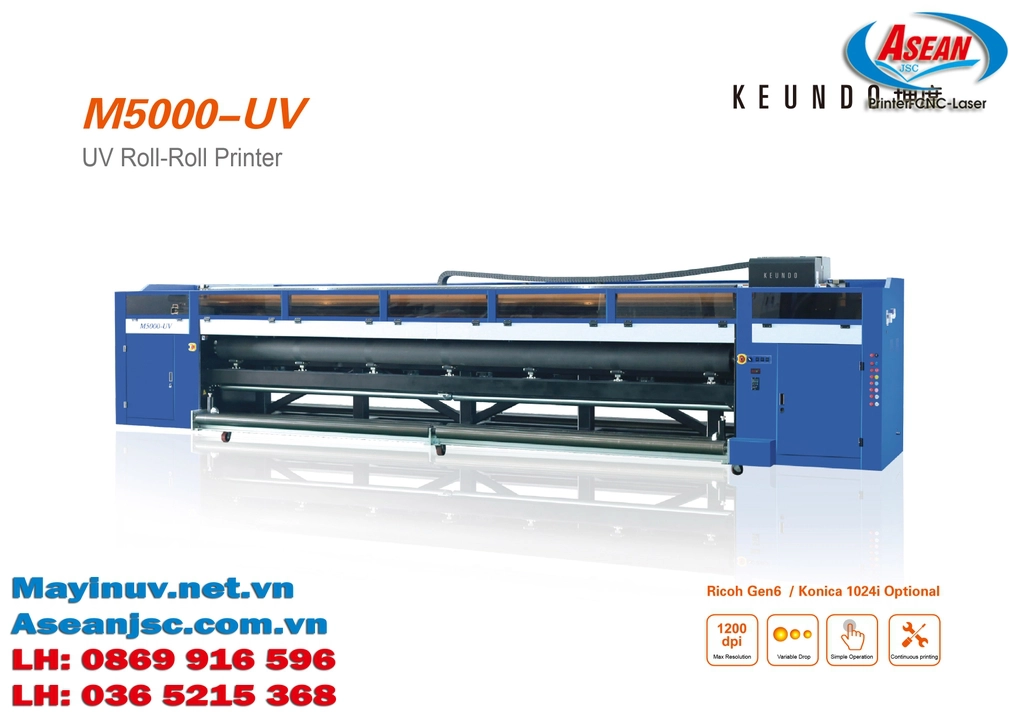 Máy in uv 5M đến từ thương hiệu KEUNDO