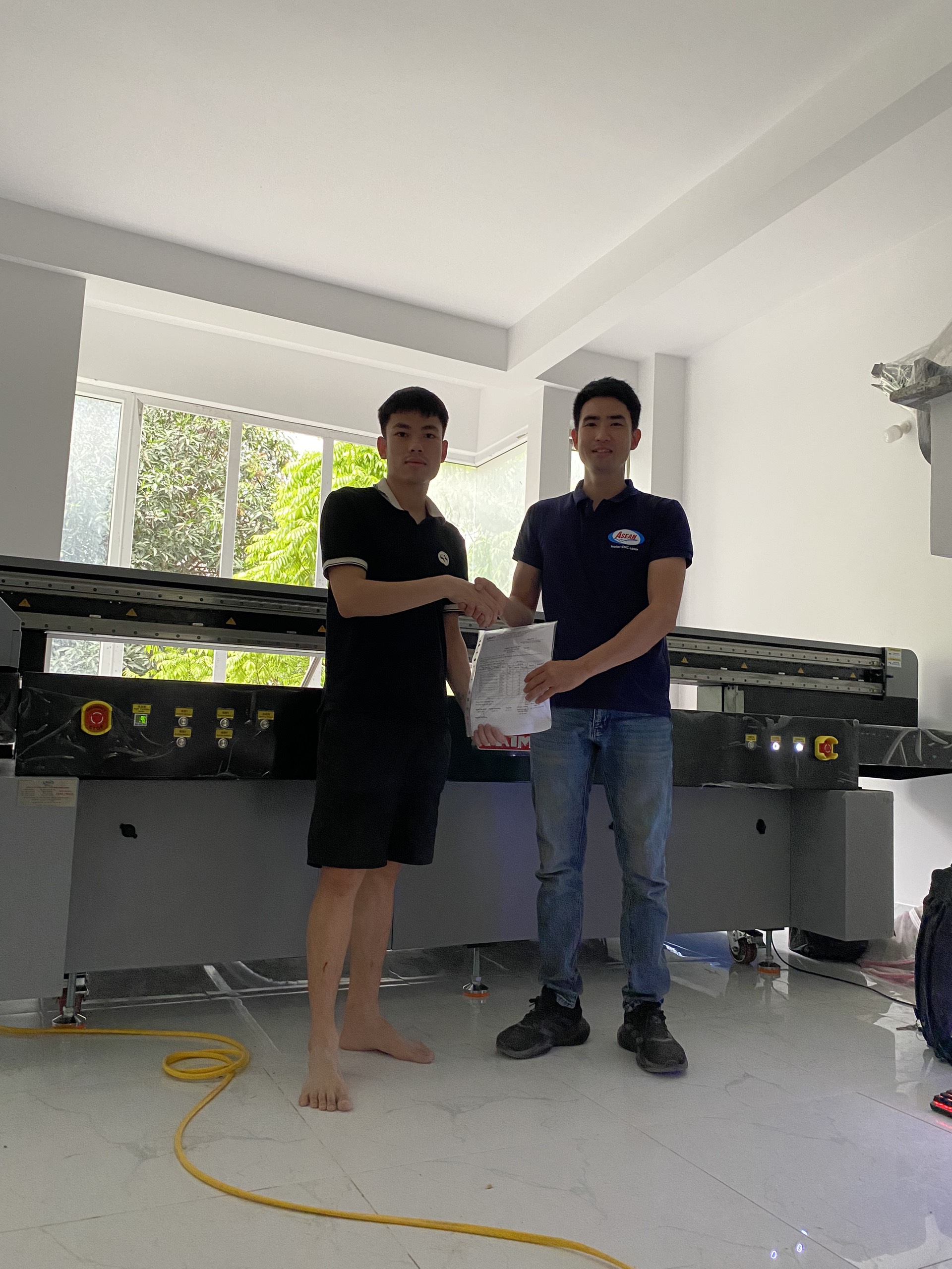 Bàn giao thành công máy in uv Taimes 2513 gen 6 tại Hà Nội