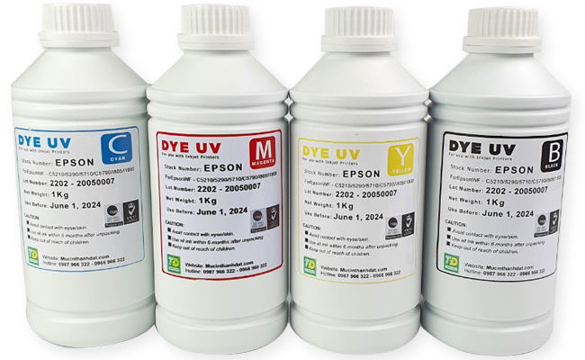 Đặc điểm của mực Dye UV