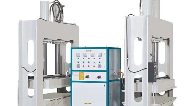 Máy ép nhiệt cao tần sử dụng sóng điện từ ở tần số cao, từ 13.56 MHz đến 27.12 MHz để tạo ra nhiệt