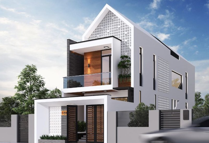 5x20 mẫu nhà ống 2 tầng đẹp