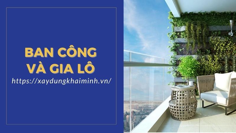 ban công và gia lô