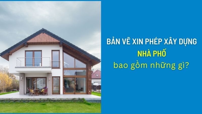 Bản vẽ xin phép xây dựng nhà phố