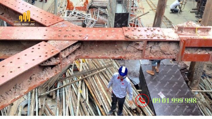 Thi công xây dựng phần thô với đội ngũ công nhân lành nghề