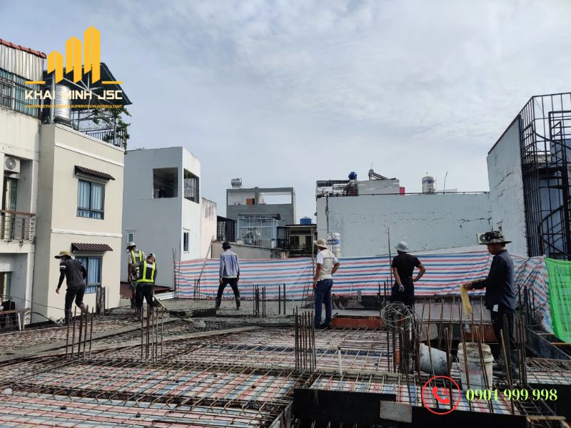 Thi công xây dựng phần thô sử dụng vật tư cao cấp