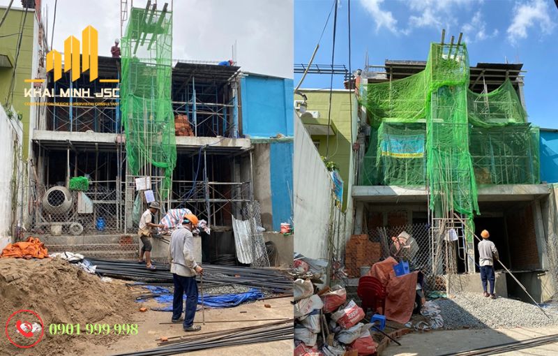 hình 6 - Công trình xây phần thô trọn gói bền vững, chất lượng cao