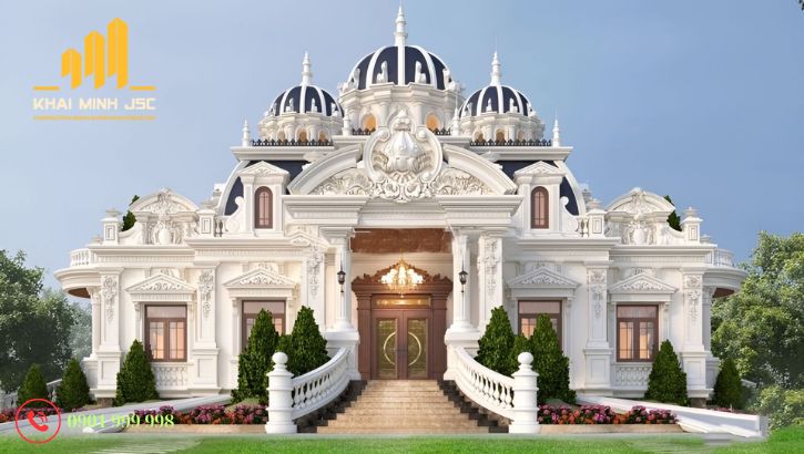 Mái vòm - nét đặc trưng nổi bật trong các mẫu biệt thự cổ điển