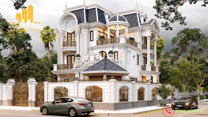 Những công trình biệt thự cổ điển được xây dựng tỉ mỉ đến từng chi tiết