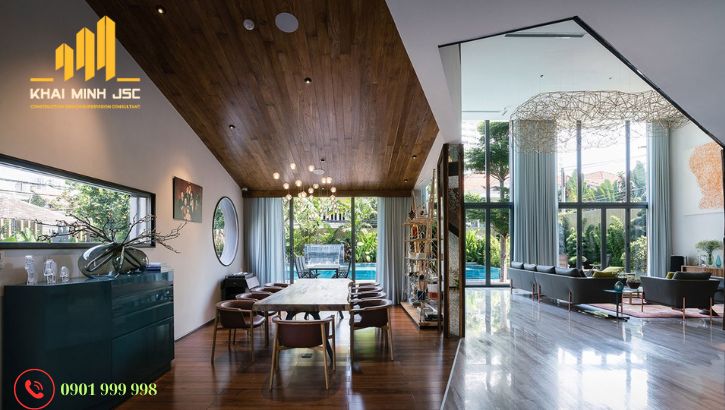 Mẫu biệt thự không gian liên thông sang trọng, tận dụng tối đa ánh sáng tự nhiên