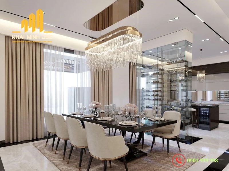 Cân đối thẩm mỹ và công nghệ khi thiết kế biệt thự không vách ngăn