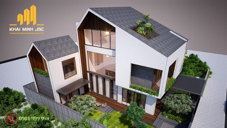 Kiểu thiết kế biệt thự mái dốc sở hữu nhiều điểm cộng đắt giá
