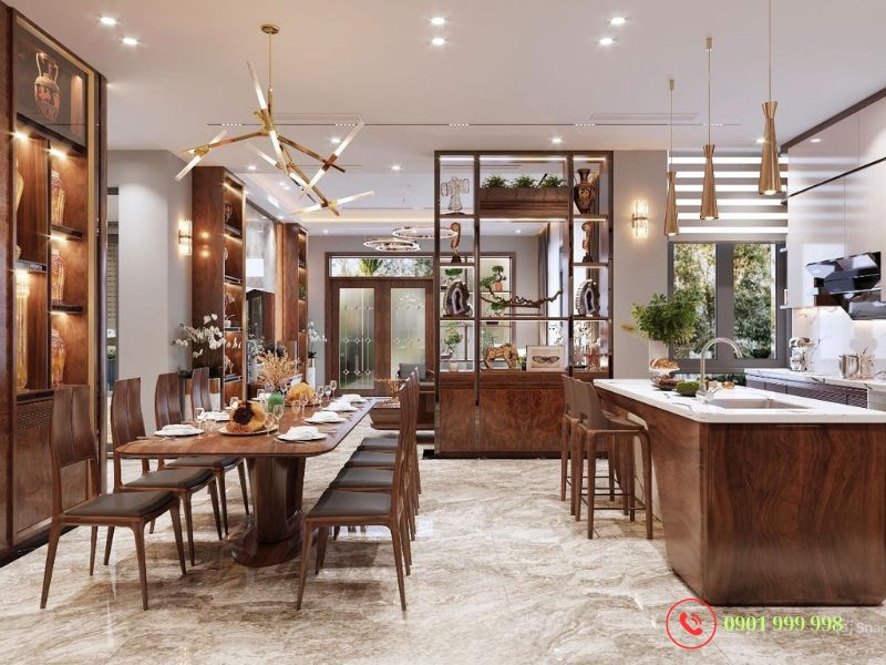 Phân vùng mềm để giảm tiếng và hạn chế mùi trong không gian bếp