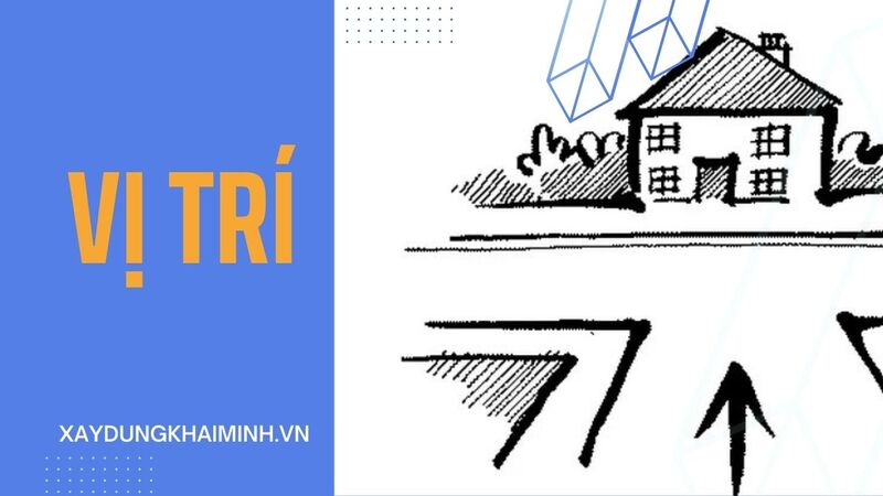 vị trí nhà xây