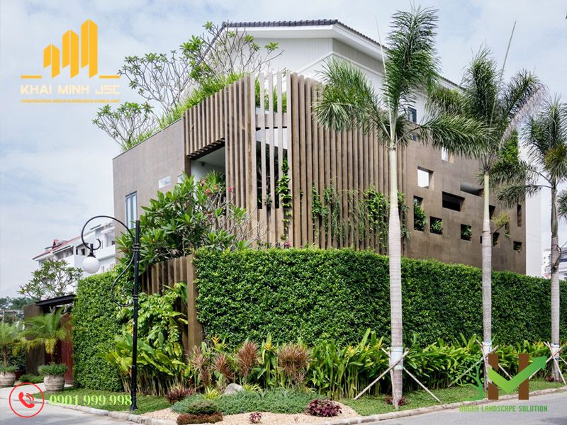 Sử dụng lam che nắng trong thiết kế biệt thự