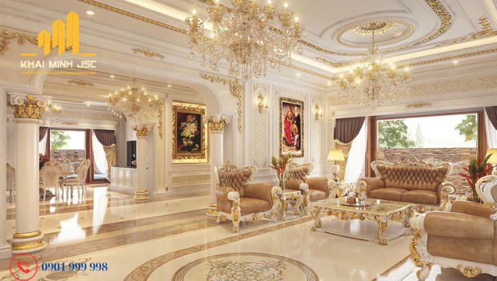 Không gian bên trong sau khi cải tạo biệt thự cũ thành mới